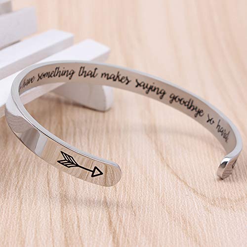 Btysun Bracelets for Women Mothers Day Bracelet Gifts from Daughter Inspirational Gifts for Women Graduation Gifts for Her Motivational Birthday Cuff Bangle Friendship Personalized Mantra Jewelry…