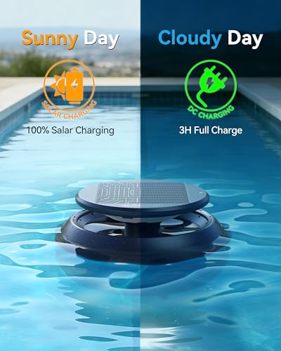 Save $222 on EZIOOV Y60 Cordless Solar Pool Skimmer with code VXOW9I6W