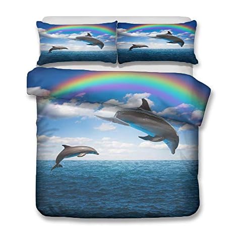 Sticker superb Housse de Couette Dauphin 3D Cover