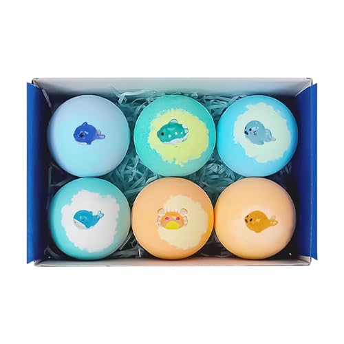 Boules de bain à bulles 6 pièces avec jouet pour le rituel détente à la maison