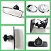 Rearview Mirror, 9.45x2.6 Inch with Suction Cup Car Mirror with Two Small Mirrors, Anti-Glare Reduces Blind Spots, 360 Degree Adjustable for Yachts, Cars, Trucks and more.