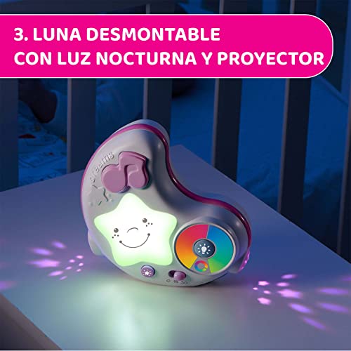 Chicco Enjoy Colours 3in1 Speelmat voor Baby´s in Roze, Multifunctionele Elektronische Speeldeken met Speelboog, Sterprojector, Afneembaar Nachtlichtje Baby met Ontspannende Muziek, Baby Speelgoed 0+ - Afbeelding 6
