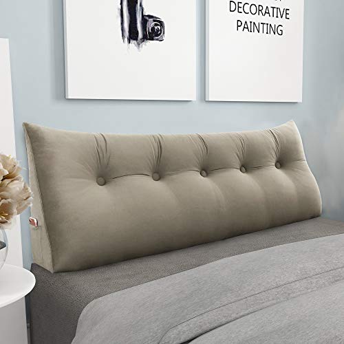 image for VERCART Large Wedge Pillow Decorative Body Throw Pillows Bed Backrest 