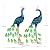 Kircust Solar Metal Peacock Statues - Set of 2 Weatherproof Outdoor Decor with Solar Lights for Garden, Yard, or Patio - Elegant Peacock Gifts