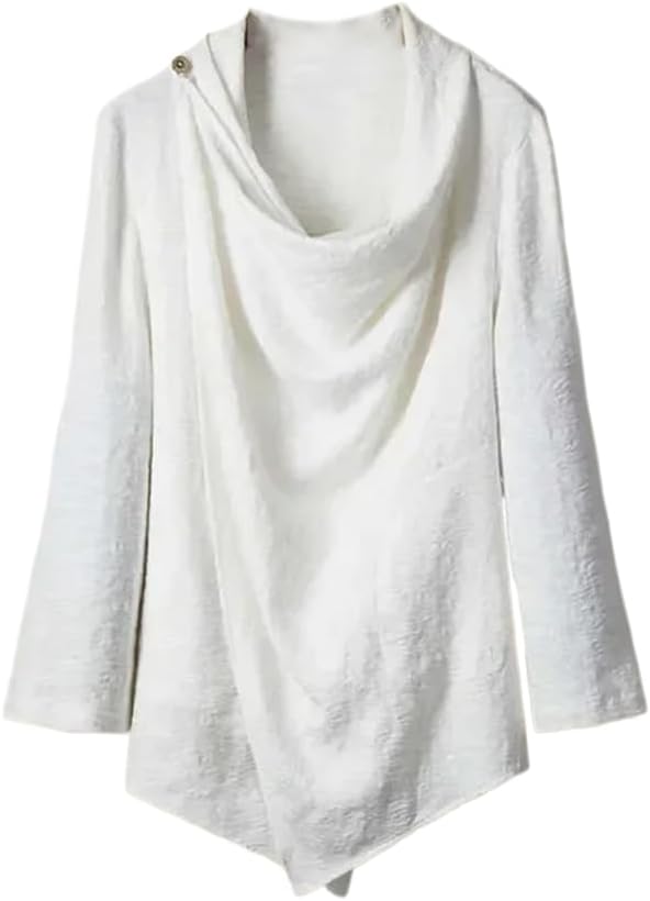 LIXINGHEITANG Chinese Style Improved Hanfu Shirt Men's Suit Retro Linen Jacket Long Cardigan Robe