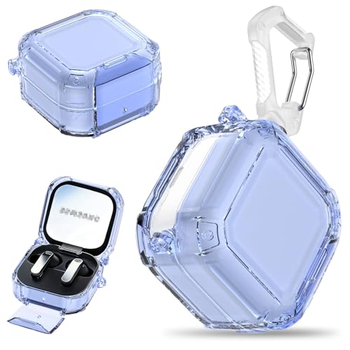 Coque Galaxy Bud 4 bleue rigide pour protéger le boîtier des rayures