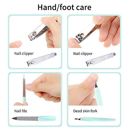 Nagelknipser, Maniküre-Set, 9-in-1, Edelstahl, professionelles Pediküre-Set für dicke Nägel, Nagelhautentferner… – Bild 5