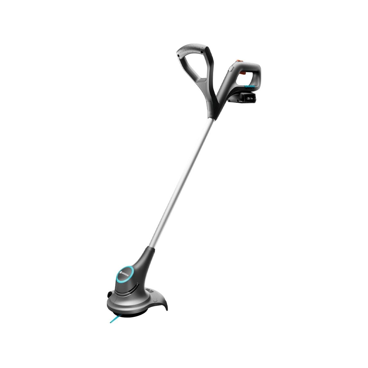 Gardena Akku-Trimmer SmallCut 23/18V P4A Ready-to-Use Set: Rasentrimmer mit 230 mm Schnittkreis, ergonomischer Griff, geringes Gewicht, integrierte Ersatzschneidemesser (14702-20)