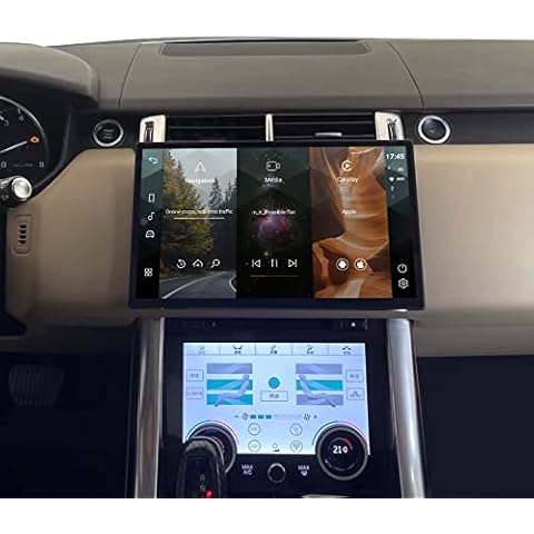 MOOKAKA Android Car Stereo 2 din GPS Navigation Head unit for Land Rover Range Rover Sport L494 2014-2017 Multimedia Player Car Radio Receiver 13 inches IPS Touch Screen Support Carplay DSP(8+128GB) Cover