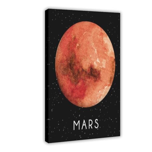 Poster système solaire sur toile d'astronomie planétaire haute définition pour décoration murale
