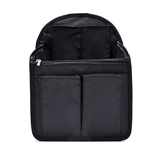 19+ Essential Tips for Backpack Organization: 19+ Must-Have Items 2 HOYOFO Mini Backpack Organizer Insert, Black, 7.7"L x 4.3"W x 10.6"H, Waterproof Nylon, Fits Small Backpacks