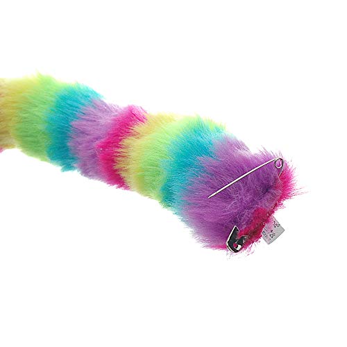 E-TING Cat Monkey Cosplay Tail Long Fur Neko Anime Cosplay Lady Girls Party Costume (Rainbow)