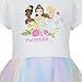Disney Princess Tiana Belle and Cinderella Girls Dress for Toddlers and Big Kids White