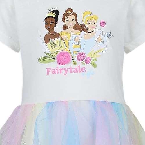 Disney Princess Tiana Belle and Cinderella Girls Dress for Toddlers and Big Kids4