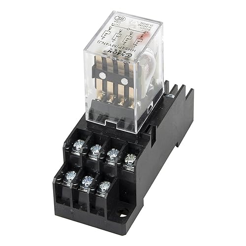 Relais électromagnétique 12VDC HH54PL avec prise MY4NJ pour circuit électrique