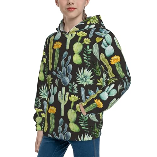 Succulent Kid Hoodies Boys Sweatshirts Girls Pullover with Pocket2