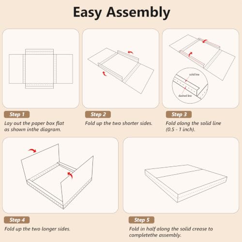 Image of RLAVBL 25 Pack 12.8x12.8x1 Shipping Boxes White