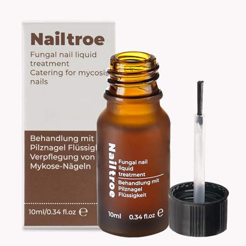 Mycose Ongles des Pieds - Traitement Antifongique Puissant, Nailtroe Soin Liquide contre la Mycose Ongle, Solution pour Ongles Décolorés, Action Rapide et...