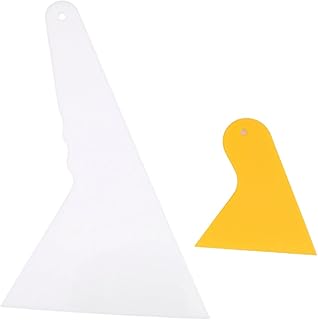 Vaguelly Auto Ferramentas Veículo Pá De Neve Carro Vinil Aplicador Ferramentas Pequeno Raspador Cola Raspador Ferramentas De Carro Rodo Para Carro Manual 2 Pçs