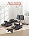 VEVOR Sissy Squat Machine, Multi-Function Deep Sissy Squat Bench for Leg Muscle Training, Easy Setup & Foldable Core Waistline & Glute Workout Equipment, Leg Exercise Machine for Home Gym, Black