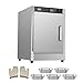 VEVOR Hot Box Food Warmer, 5-Tier Concession Warmer with Water Tray, 5 Pans, Single-Door and Adjustable Shelves, Stainless Steel Food Warmer Cabinet, Ideal for Storing Pizza, Chicken, Restaurant
