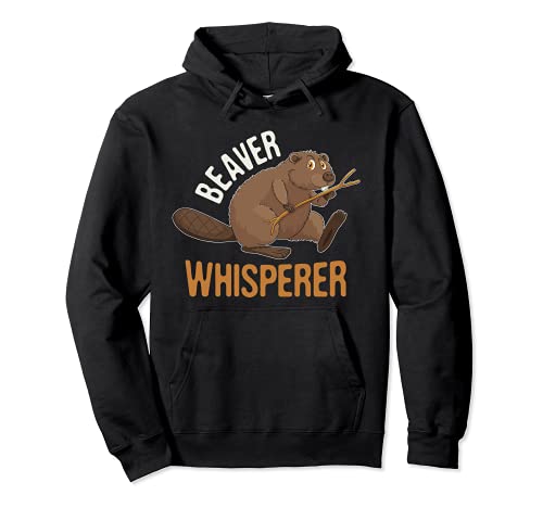 Beaver Whisperer Vintage Retro Cute Beavers Lover Gift Pullover Hoodie