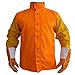 Produktbild Boenxuan Schweißer Jacke Aus Rindleder Welding Jacket Schweißerjacke Arbeitsjacke, Schweißerschutzjacke,Gelb
