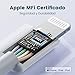 Rampow Cable Lightning Cable Cargador iPhone-[Apple MFi Certificado]-Garantía de por Vida-Compatible con...