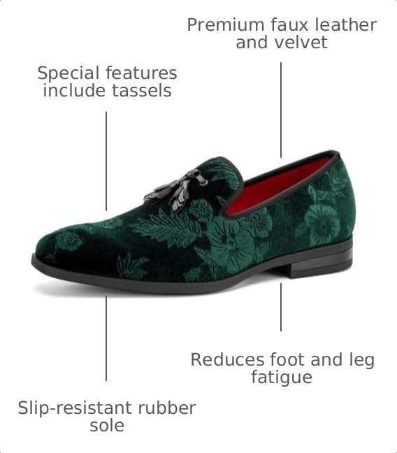 Image of JITAI Men's Fashion Loafers Wedding Shoes Loafers for Men Party Shoes