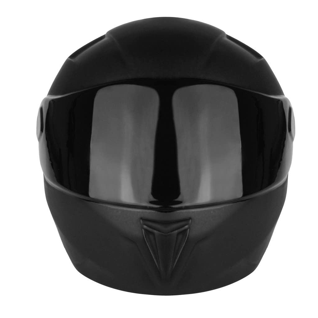 Einzigartige Motorradhelm-Urne für Erwachsene, künstlerische Gedenkurne, menschliche Urne, Themen-Urne M1 (schwarz)