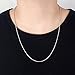 Dankadi Fashion 100% 925 Sterling Silver Necklace Men & Women 2.3MM 18 