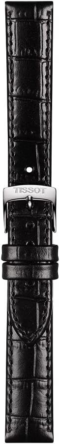 Tissot T852043622 15mm Lug Black Leather Strap