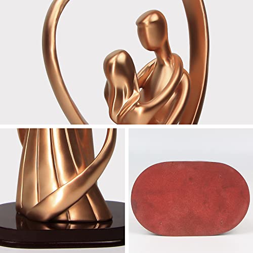 Norrclp Modern Decor Couple Statue, Valentine's Day Decorations Couple Sculpture For Home Decor, Wedding (Coppery) #TOP2