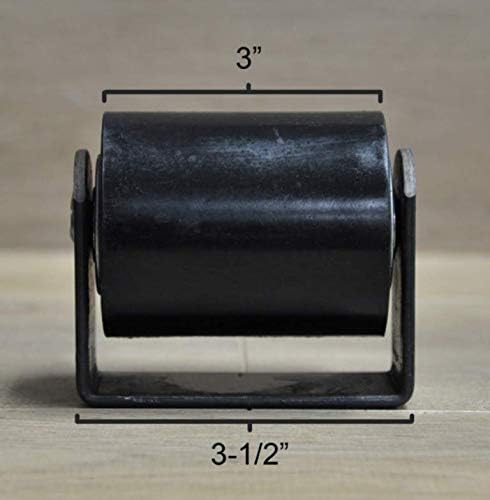 2 Pcs 3" Top Guide Rubber Wheels Slide Gate Rollers Sliding Rolling Metal Door | #AA56DLF