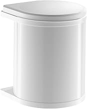 Hailo Mono 3515001 Mo Swing 40.1/15 W Bin Swivel with Hinged Lid, 15 L White