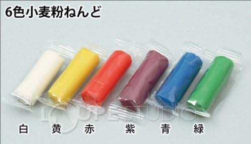Amazon Co Jp 6色小麦粉ねんど 粘土 自由研究 美術 ままごと おもちゃ