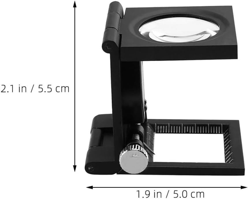 2pcs 10x Magnifying Loupe with Scale 30mm Folding Optical Jeweler’s Inspection Loupe for Jewelry Repair and Gemstone Evaluation Portable Desktop