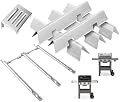 Grill Parts for Weber Spirit 2 Grill Parts GS4 Spirit II E310 E320 S310 S320 Replacement for Weber GS4 Spirit 2 Flavorizer Bars 7636 67046, Burner Tube 67025 67103 69787 & Weber Heat Deflector 67060