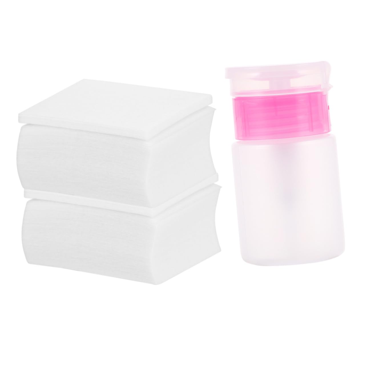 TOVINANNA 500pcs Nail Polish with Bottle Disposable Nail Cleaning Pads for Manicure for Home Salon Use