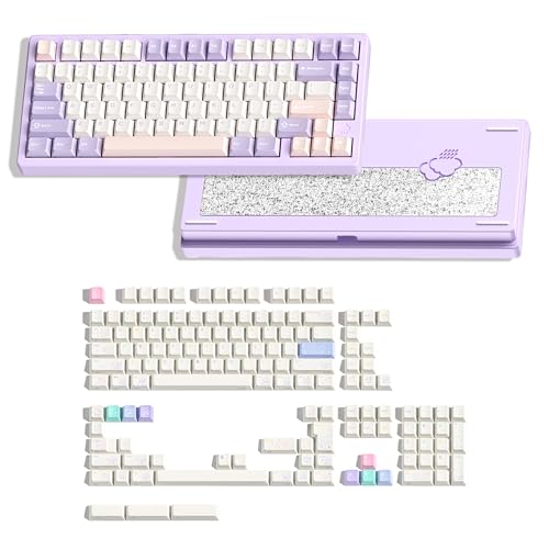 Amazon | WOBKEY Rainy 75 メカニカルキーボード(Pro (パープル 英字