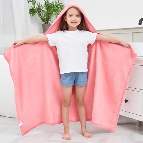 Hiturbo 2Pcs Kids Fleece Hooded Towel: Soft Plush Warm Blanket thumb #5
