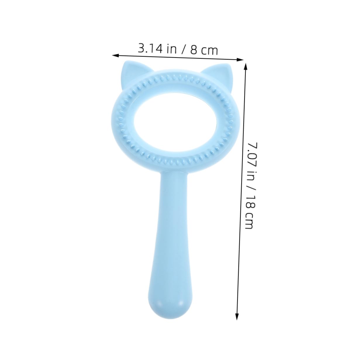 Parliky 2 Pcs Pet Grooming Comb Double-sided Hair Remover Deshedding Brush for Cats and Dogs Grooming Tool Cat Ear Design Home Use