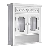 Elegant Home Fashions Lisbon Wall Cabinet, White