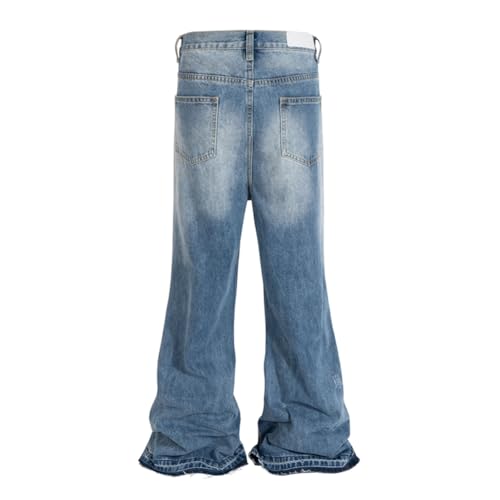 Streetwear Ripped Jeans Men Hip Hop Wide Leg Denim Pants Male Vintage Jeans2