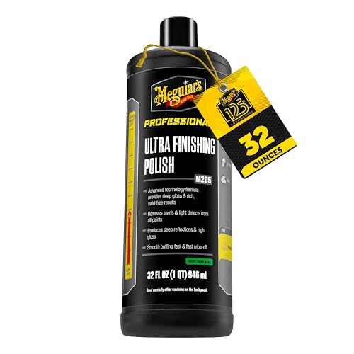 Meguiar's M205 Mirror Glaze Ultra Finishing Polish, Easy-to-Use Formula for Impeccable Shine,...
