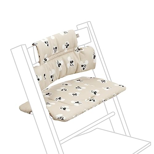 Image of Stokke Tripp Trapp Classic Cushion, Mickey Signature - Pair with Tripp Trapp Chair & High Chair for Support and Comfort - Machine Washable