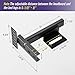 Adjustable Headboard Brackets - Metal Bed Frame Headboard Wall Mounting Brackets with Footboard Extension Kit for Twin, Full ,Queen ,King Size Bed(Black)