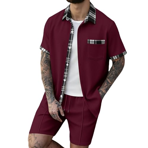 Tenue d'été en tricot gaufré homme idéale pour rester frais et élégant