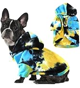 Mklhgty Tie Dye Dog Clothes Hoodie, Pet Winter Coat, Puppy Sweatshirts for Small Dogs Boy Girl