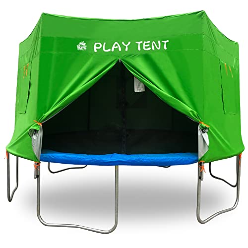image for Jump Tastic Trampoline Tent with 2 Pack 32.8ft Ball String Lights, Fit